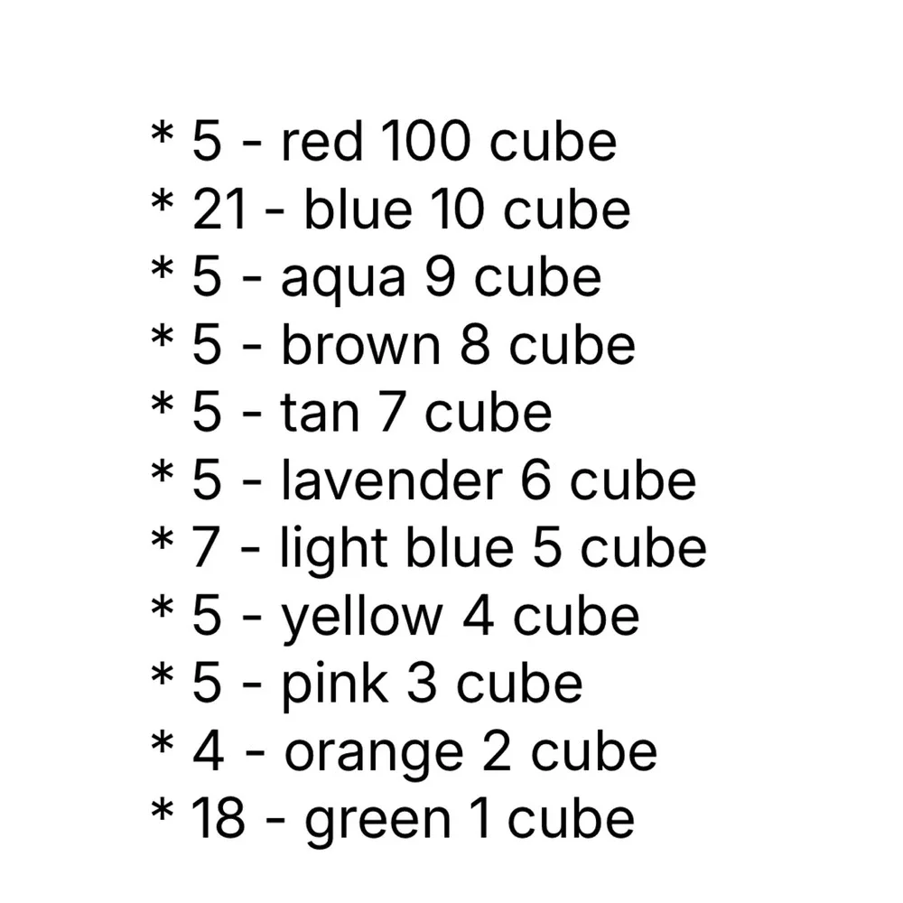 Math-U-See Integer Block Kit Manipulatives Homeschool Educational Unifix Cubes